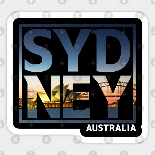 Sydney Australia Typography Sticker by Tee Tow Argh 